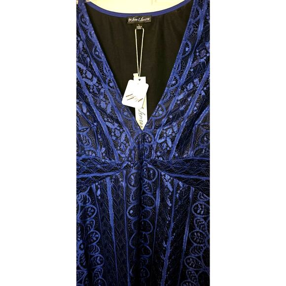 NWT Free People For Love & Lemons Lyla Cocktail Dress $246  LARGE  Blue - Picture 10 of 11